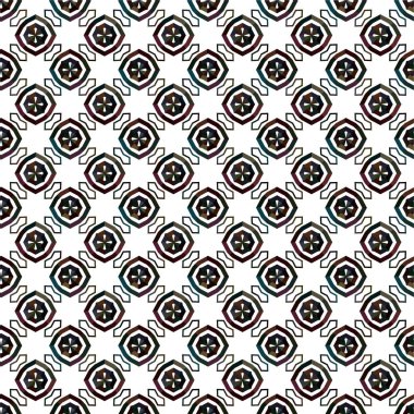 soyut geometrik dikişsiz desen, vektör illüstrasyonu