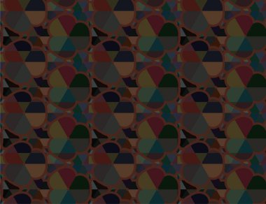 Geometrik soyut dikişsiz desen, vektör illüstrasyonu