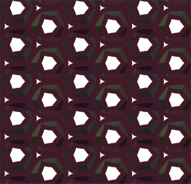 Geometrik soyut dikişsiz desen, vektör illüstrasyonu