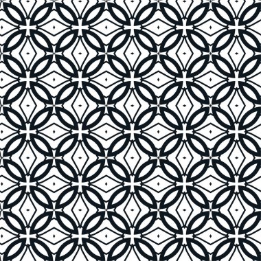 Geometrik soyut dikişsiz desen, vektör illüstrasyonu