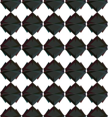 Süslü, soyut, dikişsiz desen, vektör illüstrasyonu