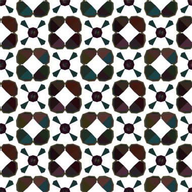 soyut geometrik dikişsiz desen, vektör illüstrasyonu
