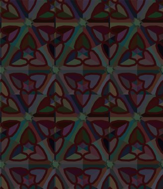 Geometrik soyut dikişsiz desen, vektör illüstrasyonu