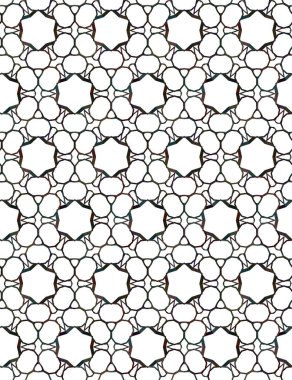 Geometrik soyut dikişsiz desen, vektör illüstrasyonu