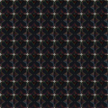 Geometrik soyut dikişsiz desen, vektör illüstrasyonu