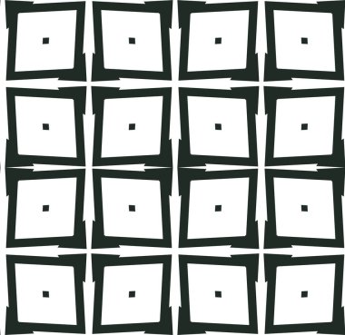 Geometrik soyut dikişsiz desen, vektör illüstrasyonu