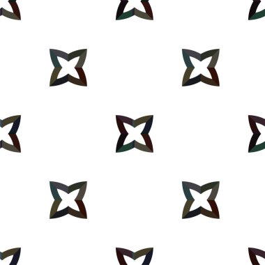 Geometrik soyut dikişsiz desen, vektör illüstrasyonu