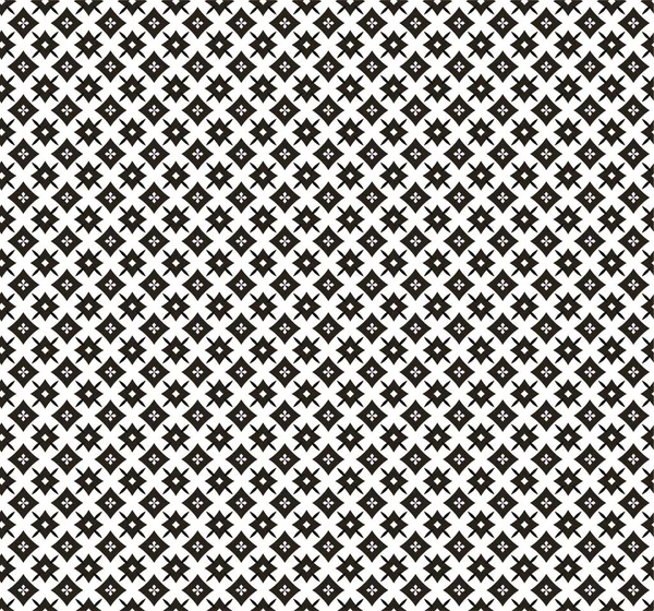 Black White Seamless Pattern Geometric Shapes — Stock Vector