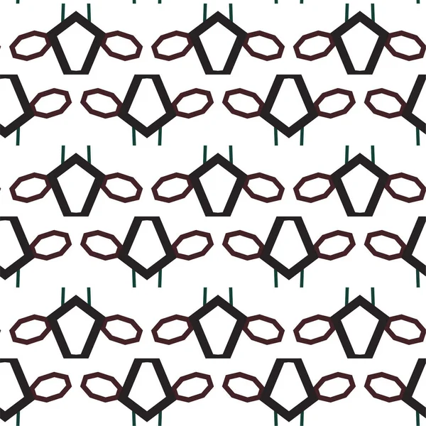 Resumo Padrão Geométrico Sem Costura Ilustração Vetorial — Vetor de Stock