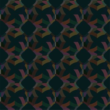 Geometrik soyut dikişsiz desen, vektör illüstrasyonu