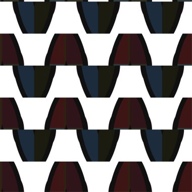 Geometrik soyut dikişsiz desen, vektör illüstrasyonu