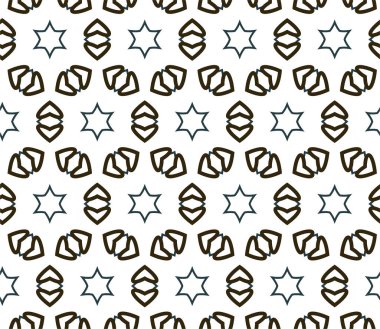 soyut geometrik dikişsiz desen, vektör illüstrasyonu