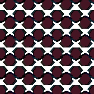 soyut geometrik dikişsiz desen, vektör illüstrasyonu