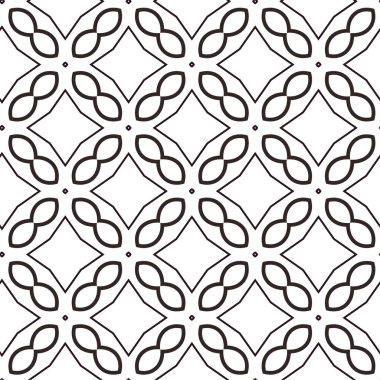 Geometrik soyut dikişsiz desen, vektör illüstrasyonu