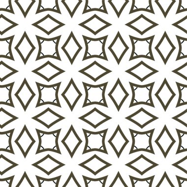 Geometrik soyut dikişsiz desen, vektör illüstrasyonu