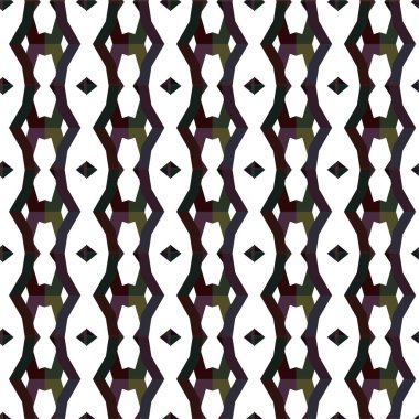 Geometrik soyut dikişsiz desen, vektör illüstrasyonu