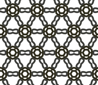 Geometrik soyut dikişsiz desen, vektör illüstrasyonu
