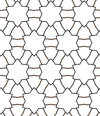 Geometrik soyut dikişsiz desen, vektör illüstrasyonu