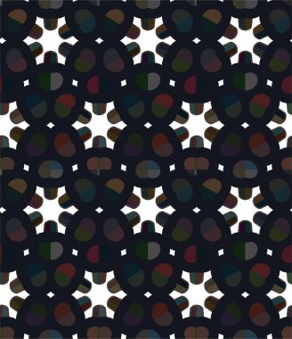 Geometrik soyut dikişsiz desen, vektör illüstrasyonu