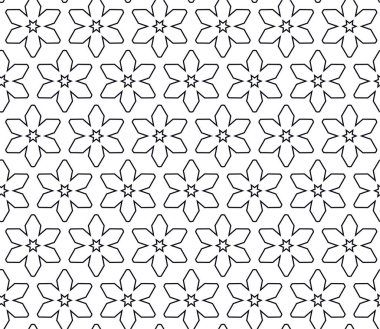 Geometrik soyut dikişsiz desen, vektör illüstrasyonu