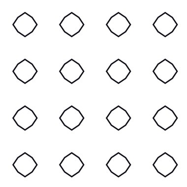Geometrik soyut dikişsiz desen, vektör illüstrasyonu
