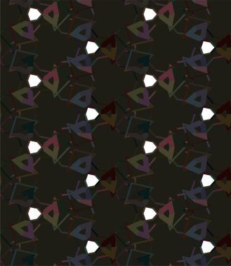 Geometrik soyut dikişsiz desen, vektör illüstrasyonu