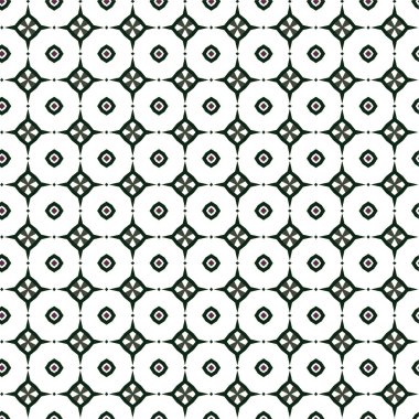 Süslü, soyut, dikişsiz desen, vektör illüstrasyonu