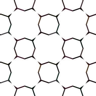 Geometrik soyut dikişsiz desen, vektör illüstrasyonu