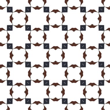 Geometrik soyut dikişsiz desen, vektör illüstrasyonu