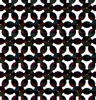 Geometrik soyut dikişsiz desen, vektör illüstrasyonu