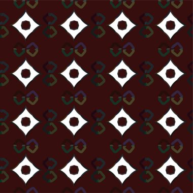 Geometrik soyut dikişsiz desen, vektör illüstrasyonu