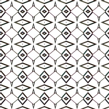 Geometrik soyut dikişsiz desen, vektör illüstrasyonu
