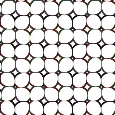 Geometrik soyut dikişsiz desen, vektör illüstrasyonu