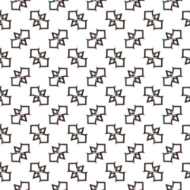 Geometrik soyut dikişsiz desen, vektör illüstrasyonu