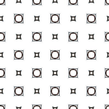 Geometrik soyut dikişsiz desen, vektör illüstrasyonu