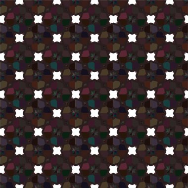 Geometrik soyut dikişsiz desen, vektör illüstrasyonu