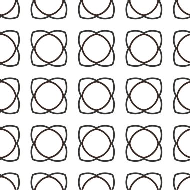 Geometrik soyut dikişsiz desen, vektör illüstrasyonu