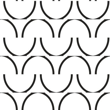 Geometrik soyut dikişsiz desen, vektör illüstrasyonu