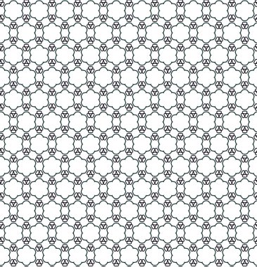 Geometrik soyut dikişsiz desen, vektör illüstrasyonu