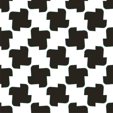 Geometrik soyut dikişsiz desen, vektör illüstrasyonu