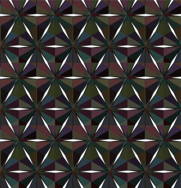 Geometrik soyut dikişsiz desen, vektör illüstrasyonu