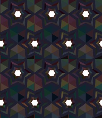 Geometrik soyut dikişsiz desen, vektör illüstrasyonu