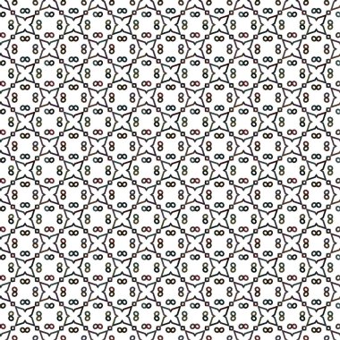 Geometrik soyut dikişsiz desen, vektör illüstrasyonu