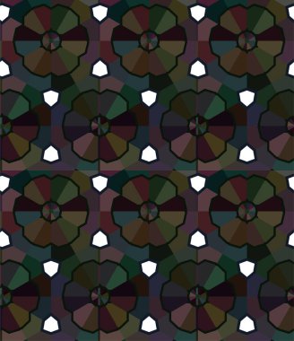 Geometrik soyut dikişsiz desen, vektör illüstrasyonu