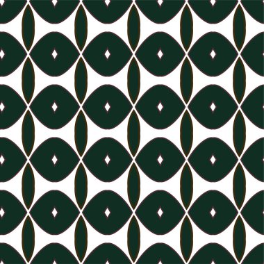 Süslü, soyut, dikişsiz desen, vektör illüstrasyonu