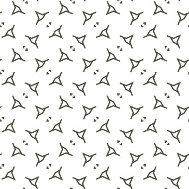 Geometrik soyut dikişsiz desen, vektör illüstrasyonu