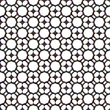 Geometrik soyut dikişsiz desen, vektör illüstrasyonu