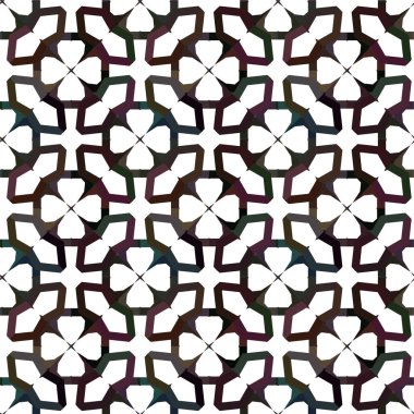 Geometrik soyut dikişsiz desen, vektör illüstrasyonu