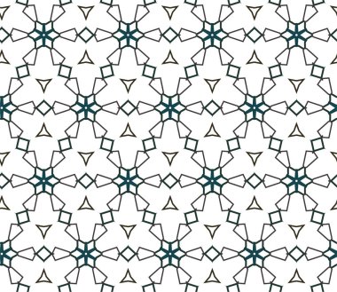 Geometrik soyut dikişsiz desen, vektör illüstrasyonu