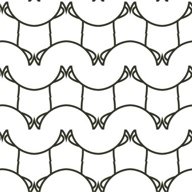 Geometrik şekilli kusursuz desen vektör çizimi